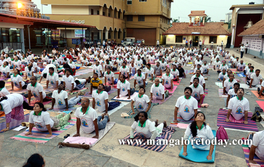 Surya Namaskar at kadri temple